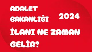 ADALET✅BAKANLIĞI PERSONEL ALIMI 2024 İLAN NE ZAMAN GELECEK [upl. by Aneeres]