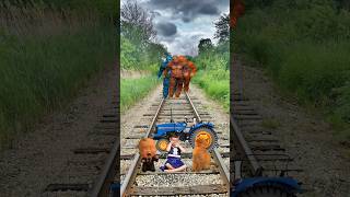 2 different colors Cute cats amp baby vs 16 Gta 5 bigfoot amp train driver tom [upl. by Doownel129]