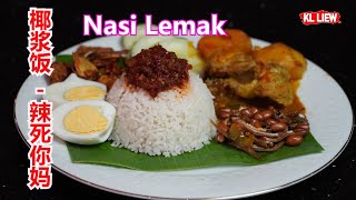 Nasi Lemak 椰浆饭 辣死你妈，马 来 西 亚 椰 浆 饭 [upl. by Nisotawulo]