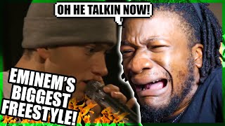 Eminem RIPS Tim Westood  Eminem biggest Freestyle Reaction [upl. by Atinrahs690]