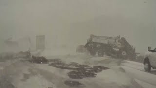 Interstate 41 snowy pileup in Wisconsin caught on camera  FOX6 News Milwaukee [upl. by Sol]