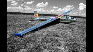 Eflite Blanik L13 CRASH  last flight [upl. by Aniluap673]