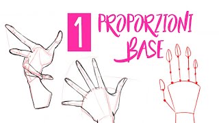 Come disegnare le mani Le proporzioni parte 1 [upl. by Toogood]