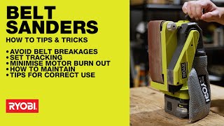 Ryobi Belt Sanders How To – Maintenance amp Usage Tips [upl. by Alehs]