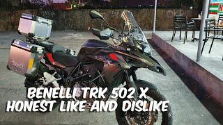 Benelli TRK 502 X Honest review like and dislike [upl. by Martinsen]