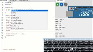 Decimal to Binary Conversion Arduino Programming utoa vs bitReadreverse Wokwi [upl. by Lulu]