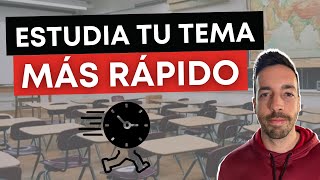 Cómo ESTUDIAR un tema de oposiciones MÁS Rápido ✅ Mejora tu memoria [upl. by Neirual]