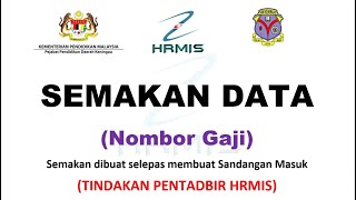 3 No Gaji TINDAKAN PENTADBIR HRMIS  PHS [upl. by Otit]