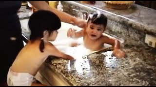 Kylie taking bath in kitchen sink  Kylie Kendall baby video  Keeping up with the Kardashians [upl. by Blakelee]