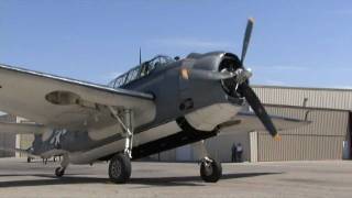 Restored WWII Navy TBM Avenger Torpedo Bomber FLIGHT DEMO [upl. by Ahsaekal]