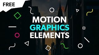 Motion Graphics Elements Pack FREE Green Screen  After Effects Sony Vegas Android Blender 2 [upl. by Lila564]