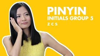 Learn Chinese Pinyin Practice Chinese Pinyin Lesson 06  Pinyin Initials Z C S [upl. by Ellinehc]