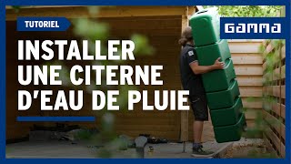 Installer une citerne deau de pluie en 6 étapes  GAMMA Belgique [upl. by Adlecirg921]