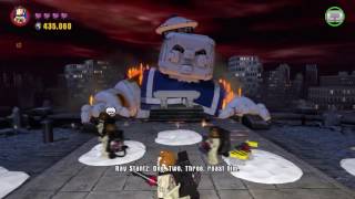 Lego Dimensions  Stay Puft Marshmallow Man boss fight Face It [upl. by Nnayelsel]