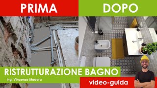 Ristrutturazione bagno video guida fasi e consigli [upl. by Hanzelin]