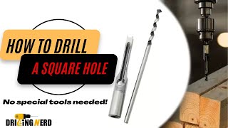 How to Drill a Square Hole A StepbyStep Tutorial  Drilling Nerd [upl. by Tireb]