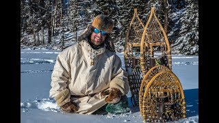 Do SNOWSHOES Work  Testing In DEEP SNOW Bear Paw Ojibwa Designs [upl. by Edik]