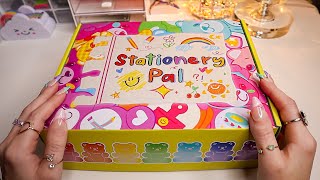 ASMR  Stationery Pal Haul amp Unboxing 📝💗 [upl. by Ahsitneuq]