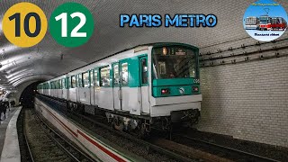 Metro in Paris 🇫🇷  Ep 6  Lines 10 amp 12 🚇 [upl. by Karas500]