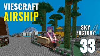 Cómo craftear un AIRSHIP de VIESCRAFT y actualizarlo  SkyFactory 4 Ep 33 [upl. by Nnep]