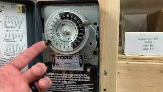 How to set the time on an electric mechanical timer  Nichols Electric and Plumbing [upl. by Siuoleoj]