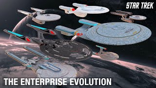 Star Trek The Evolution of the USS Enterprise [upl. by Ihel186]