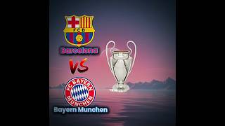 BARCELONA VS BAYERN MUNICH football trophy tanding [upl. by Arreip]