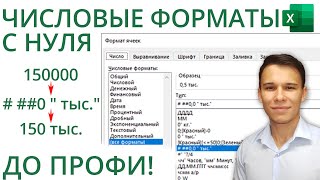 Пользовательские форматы чисел в Excel с нуля до профи за 40 минут [upl. by Yorztif762]