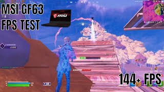 MSI GF63 Thin FPS Test  Fortnite Chapter 4 [upl. by Meyer]