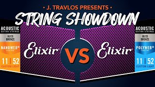 Guitar String Showdown Elixir Nanoweb 8020 vs Elixir Polyweb 8020 Acoustic Guitar Strings [upl. by Heymann334]