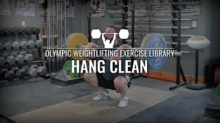 Hang Clean  Olympic Weightlifting Exercise Library [upl. by Nanji]