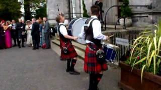 hokey cokey bagpipes and drums [upl. by Auqenwahs]