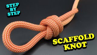 How To Tie A Scaffold Knot  Knot Tutorials For Climbing Fishing Boating and Camping [upl. by Leahcimrej422]