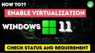 Enable Virtualization in Windows 11 [upl. by Dayir]