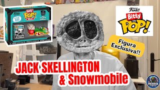 UNBOXING y REVIEW BITTY POPS “RIDES” Jack Skellington amp Snowmobile [upl. by Ailen]