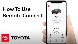 How To Use Remote Connect in the Toyota App  Toyota [upl. by Yarahs]