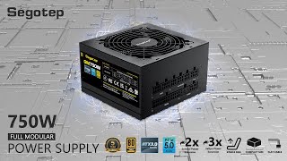 Segotep  750W Black Power Supply  80 Plus Gold Certified [upl. by Halludba]