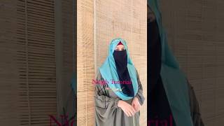 Simple style Niqab style for beginner hijabstyle hijabfashion shortvideo niqab shorts hijabi [upl. by Acinor320]