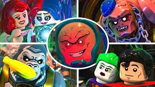 LEGO DC Super Villains  All Bosses Fight Gameplay [upl. by Ecinahs]