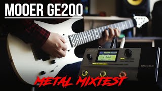 MOOER GE200  METAL  Free Presets [upl. by Yenobe]