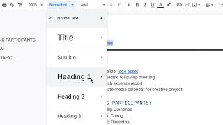 How to Create a Heading in Google Docs [upl. by Alyt]