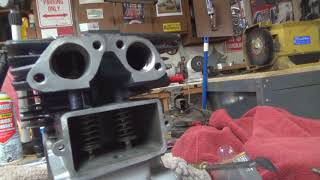 Checking valve clearance on an 8 hp Tecumseh flathead engine [upl. by Ardnoyek]