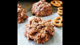 No Bake Chocolate Peanut Butter Pretzel Cookies [upl. by Kath]