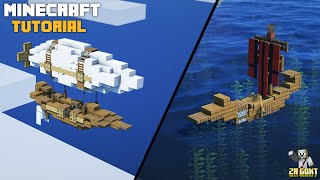 Minecraft How to Build a Boat House  Small Ship Tutorial [upl. by Hgielsel320]