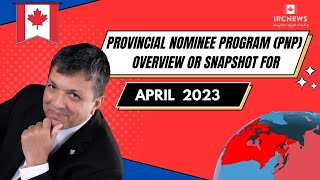 Provincial Nominee Program PNP overview or snapshot for April 2023 [upl. by Luce]