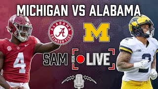 Michigan vs Alabama  CFP Rose Bowl Live  College Football 2023 [upl. by Hillery]