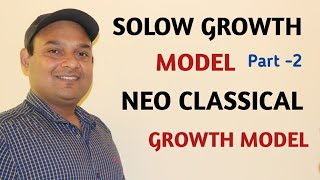 SOLOW GROWTH MODEL PART 2  SOLOW STEADY STATE GROWTH [upl. by Ecadnak]