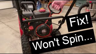 Locked Snowblower Pullcord Diagnosis and Fix [upl. by Keare]