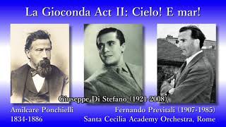 Ponchielli La Gioconda Cielo E mar Di Stefano amp Previtali 1958 ポンキエッリ 空と海 ディ・ステファノ [upl. by Airdnekal]