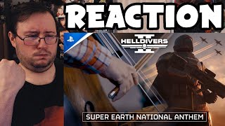 Gors quotHelldivers 2  Super Earth National Anthem Music Videoquot REACTION [upl. by Karas929]